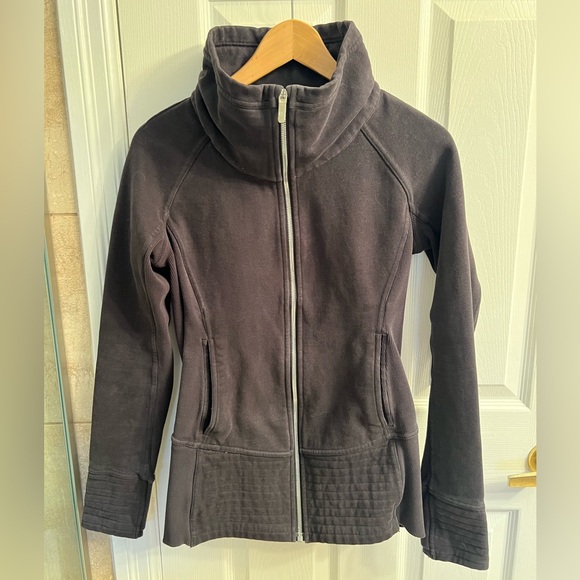 lululemon athletica Jackets & Blazers - Lululemon Full Zip Black Sweatshirt